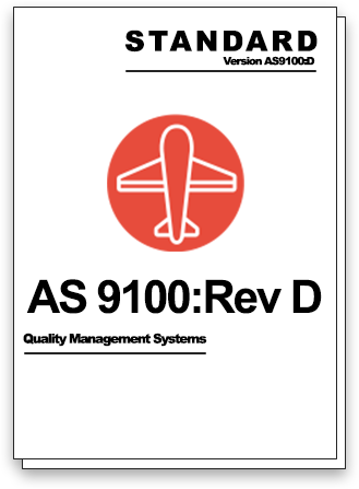 Graphic of the AS9100: Rev D Quality Management System Standard
