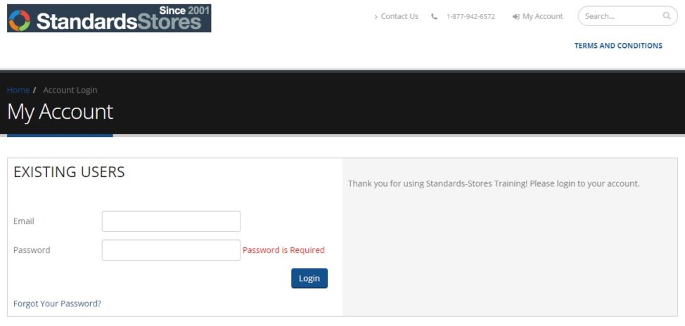 image of login screen